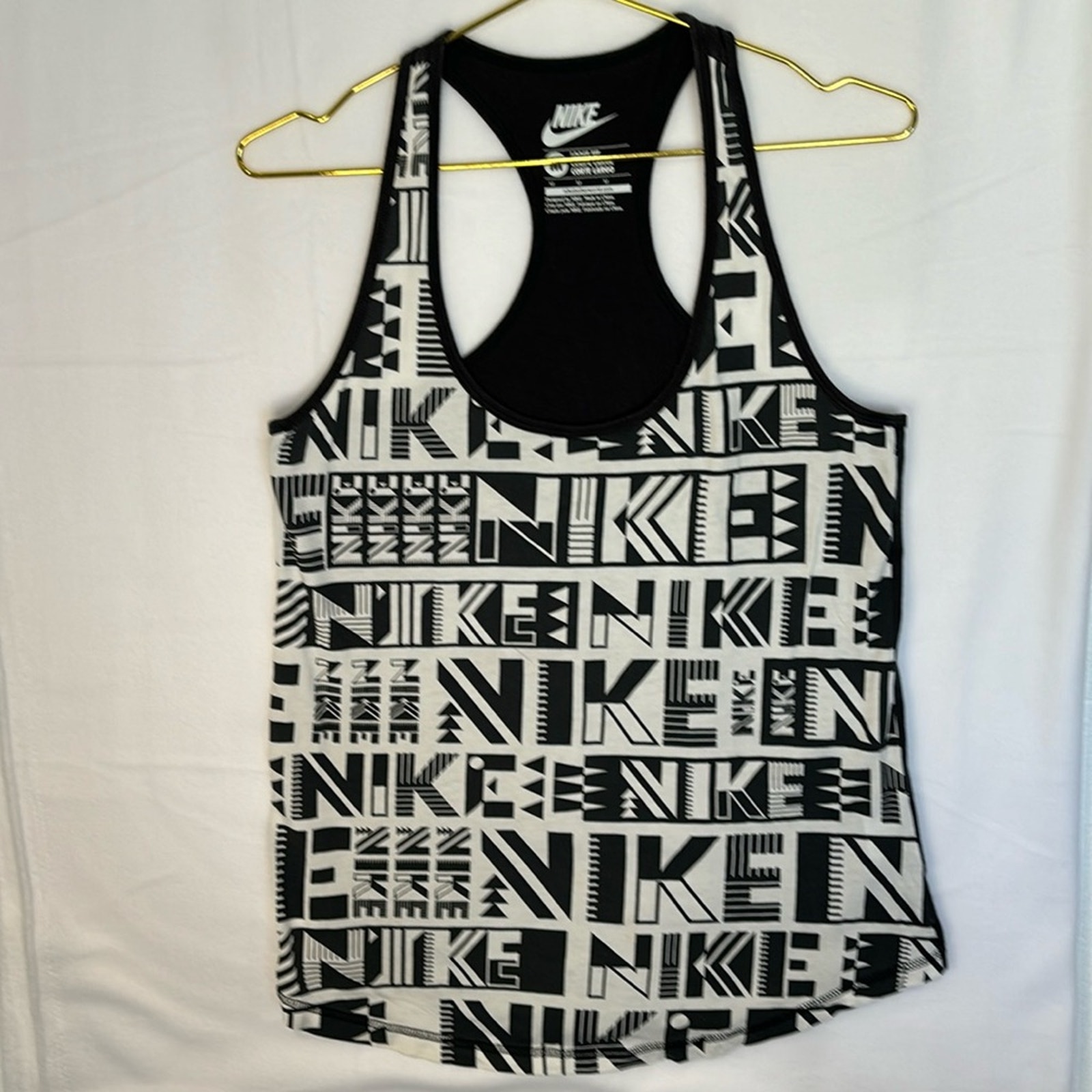 Nike Loose Fit Razor Back Tank Top Womenâs Size Medium